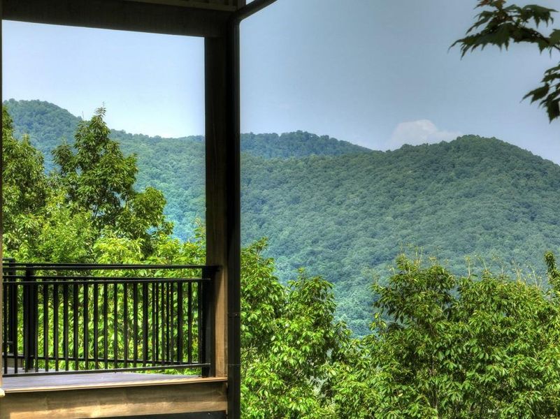 Exterior details and patio area of a home in , Blue Ridge (Image 22).