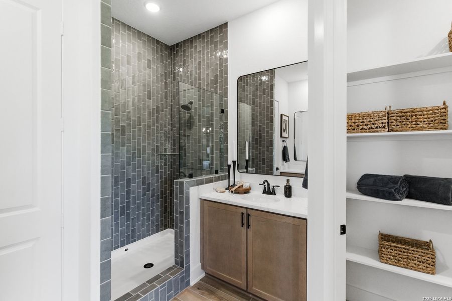 Furnished interior view inside a new home in Prominence, San Antonio (Image 33).