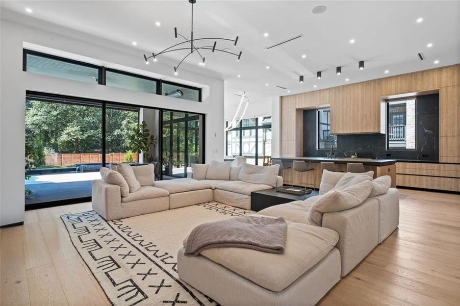 Furnished interior view inside a new home in , Atlanta (Image 29).