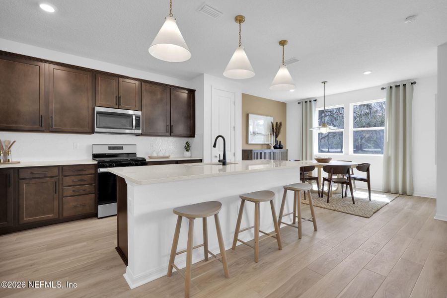 Furnished interior view inside a new home in Wingate Landing, Jacksonville (Image 9).