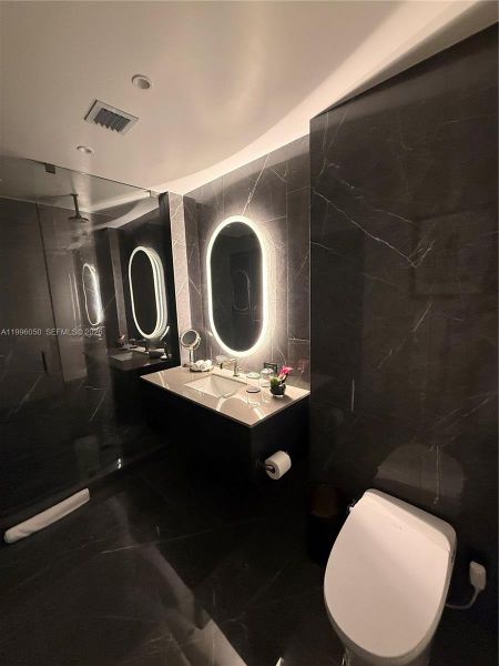 Furnished interior view inside a new home in , Miami (Image 9).