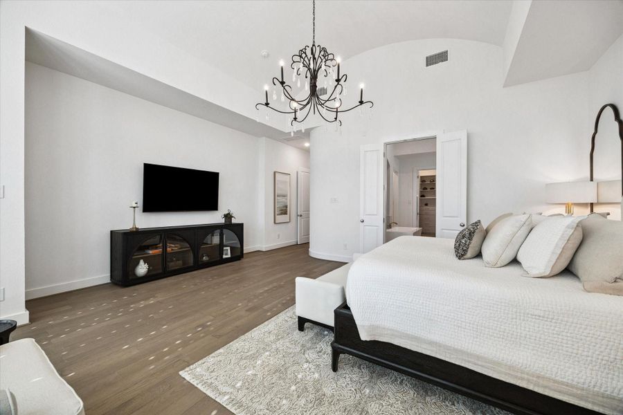 Furnished interior view inside a new home in Elyson, Katy (Image 11).