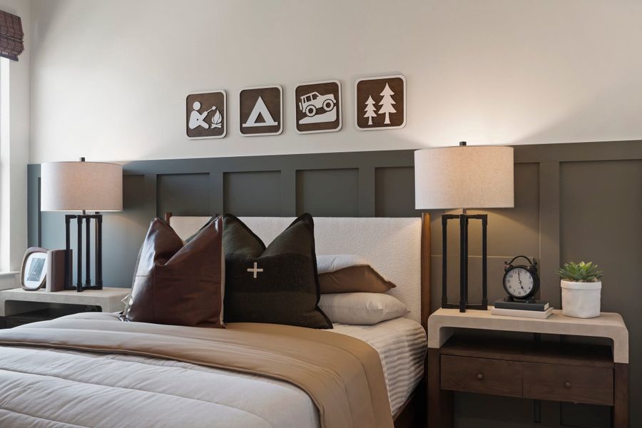 Representative furnished interior of a home built from the McKinney by Tri Pointe Homes in Lagos Reserve, Manor (Image 48).