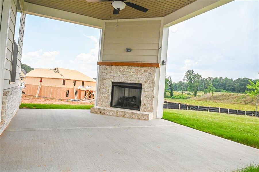 Exterior details and patio area of a home in , Stockbridge (Image 43).