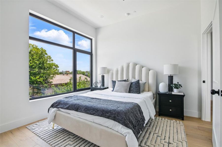 Furnished interior view inside a new home in , Dallas (Image 18).