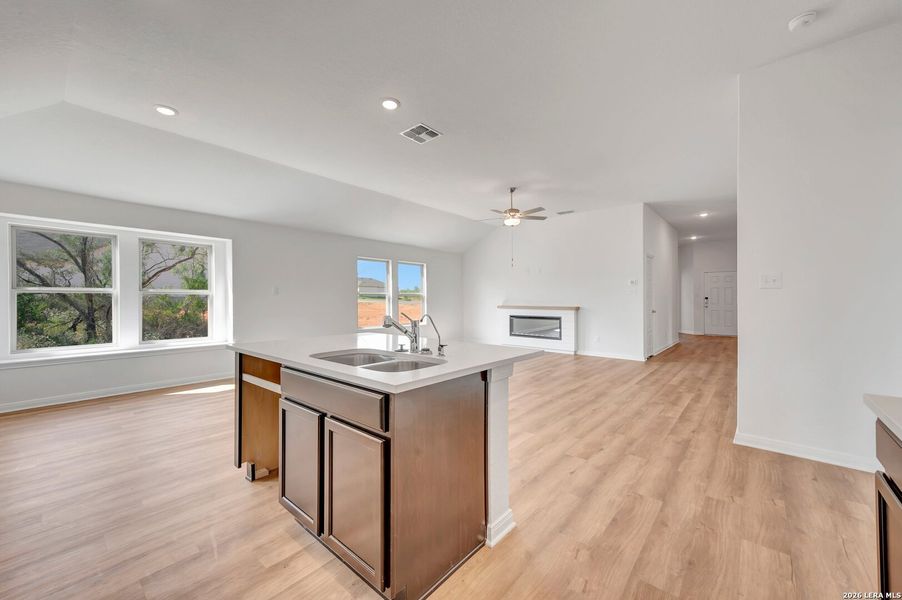 Furnished interior view inside a new home in Chaparral Ranch, Floresville (Image 8).