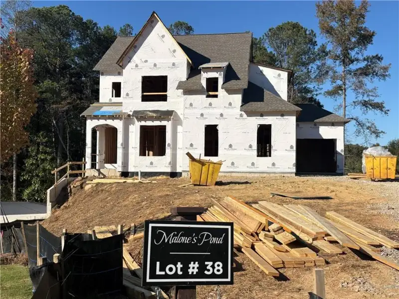 In-progress construction of a new home in , Ball Ground, GA (Image 4).