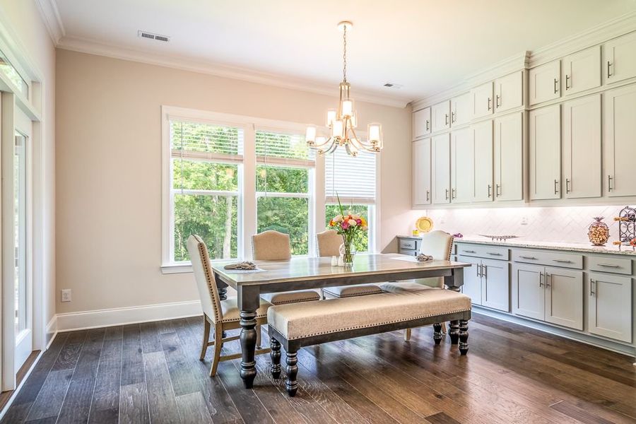 Representative furnished interior of a home built from the Columbia by Greybrook Homes in Harbor Watch, Statesville (Image 13).