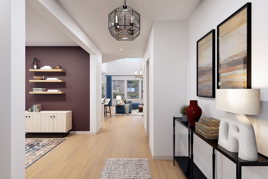 Representative furnished interior of a home built from the The Manuka by David Weekley Homes in Brookewater - Ascent Collection, Rosenberg (Image 4).