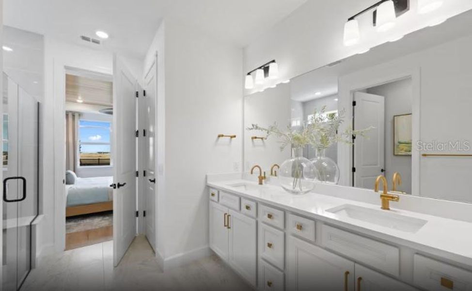 Furnished interior view inside a new home in SeaFlower, Bradenton (Image 10).