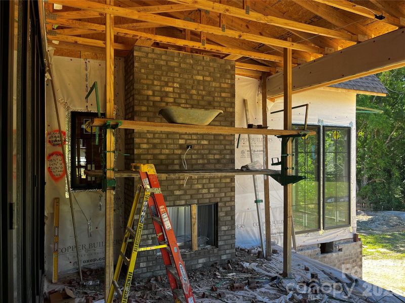 In-progress construction of a new home in Bella Ridge, Fort Mill, SC (Image 32).