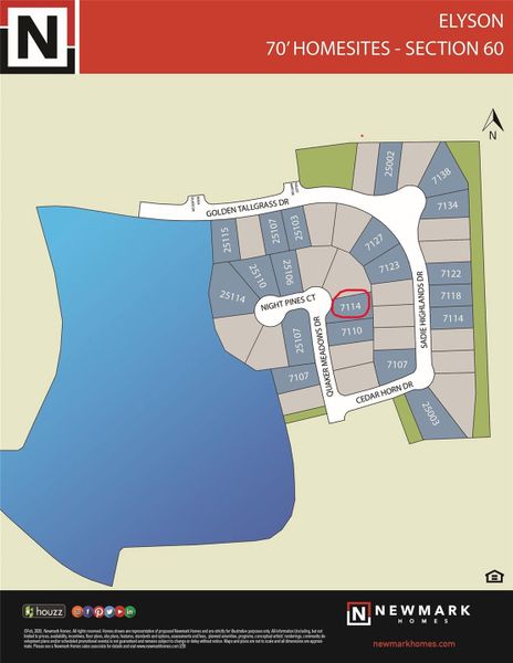 The location of the lot is circled in red.