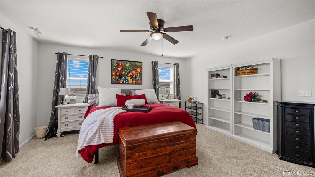 Primary Bedroom with ensuite 5 peice bath and 2 walk inclosets