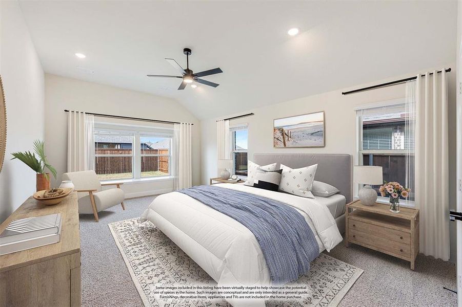 Furnished interior view inside a new home in Silo Mills, Joshua (Image 17). Furnished interior view inside a new home in Silo Mills, Joshua (Image 17).