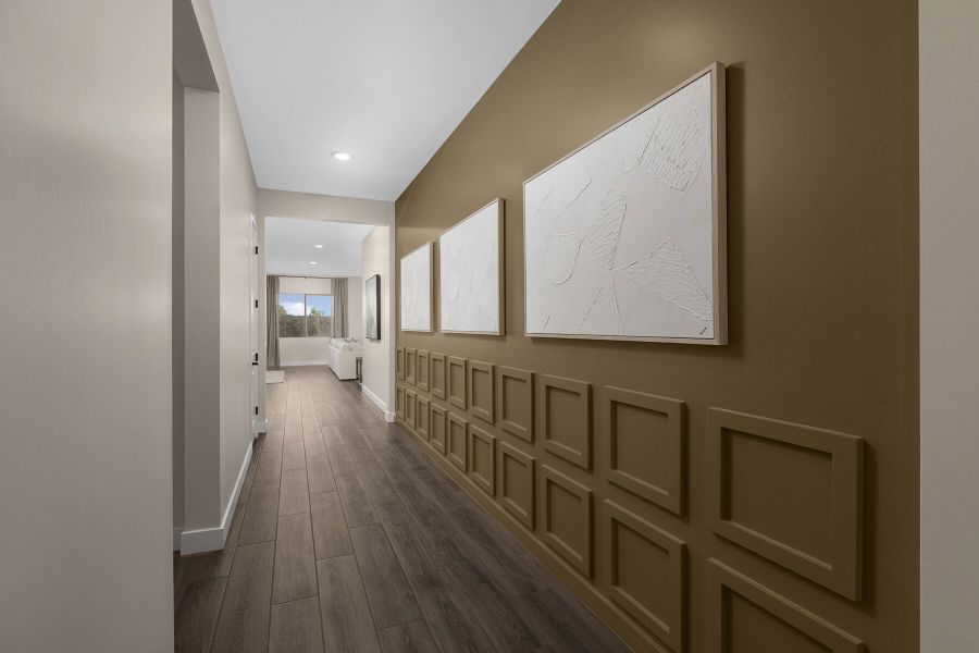 Representative unfurnished interior of a home built from the Garnet by Mattamy Homes in Landmarke, Queen Creek (Image 21).