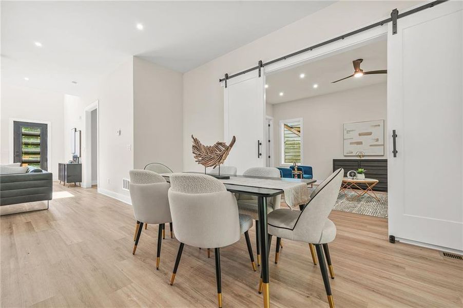 Furnished interior view inside a new home in , Atlanta (Image 15). Furnished interior view inside a new home in , Atlanta (Image 15).