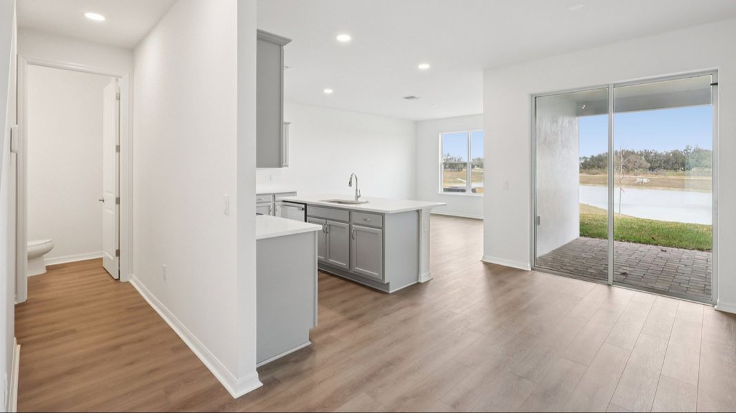 Furnished interior view inside a new home in Isla Mirada, San Antonio (Image 9).