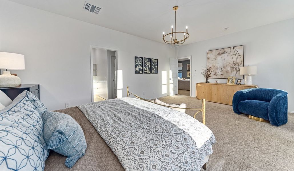 Furnished interior view inside a new home in Saguaro Bloom, Marana (Image 17). Furnished interior view inside a new home in Saguaro Bloom, Marana (Image 17).