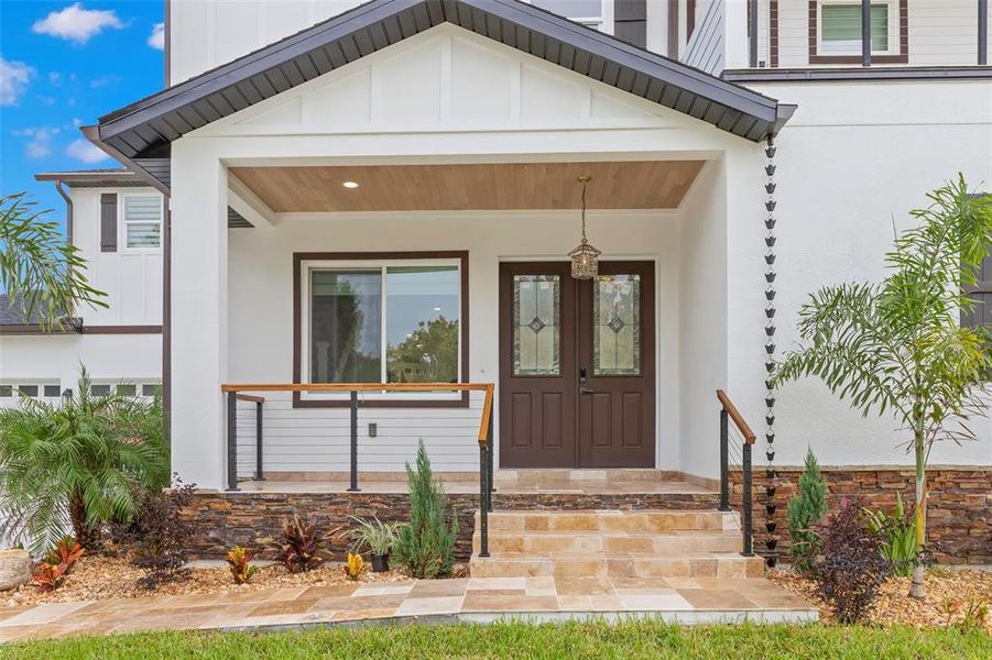 Front exterior of a new home in , Safety Harbor, FL, highlighting curb appeal (Image 25).
