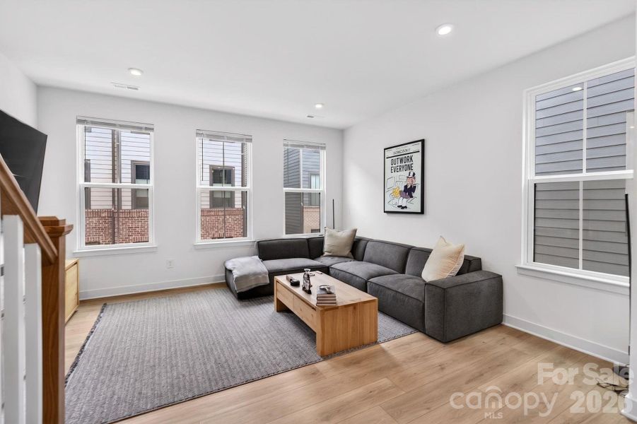 Furnished interior view inside a new home in Southrail Station, Charlotte (Image 13).
