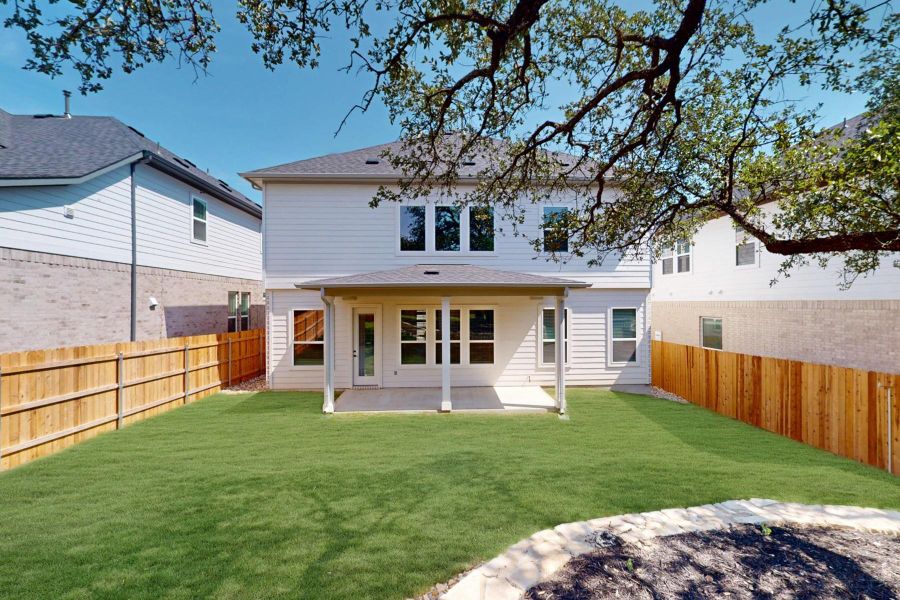 Exterior details and patio area of a home in Edgewood, Leander (Image 22). Exterior details and patio area of a home in Edgewood, Leander (Image 22).