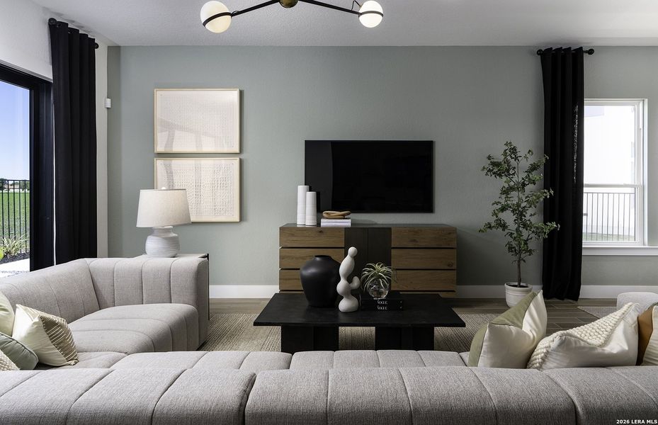 Furnished interior view inside a new home in Legacy at Lake Dunlap, New Braunfels (Image 3). Furnished interior view inside a new home in Legacy at Lake Dunlap, New Braunfels (Image 3).