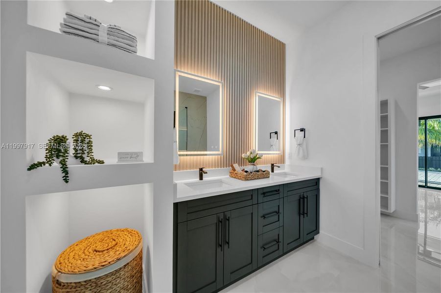 Furnished interior view inside a new home in , Cape Coral (Image 11). Furnished interior view inside a new home in , Cape Coral (Image 11).