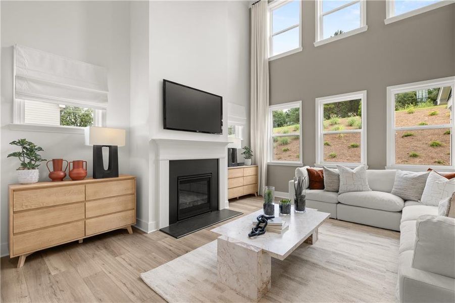 Furnished interior view inside a new home in Wellington Estates, Madison (Image 7).