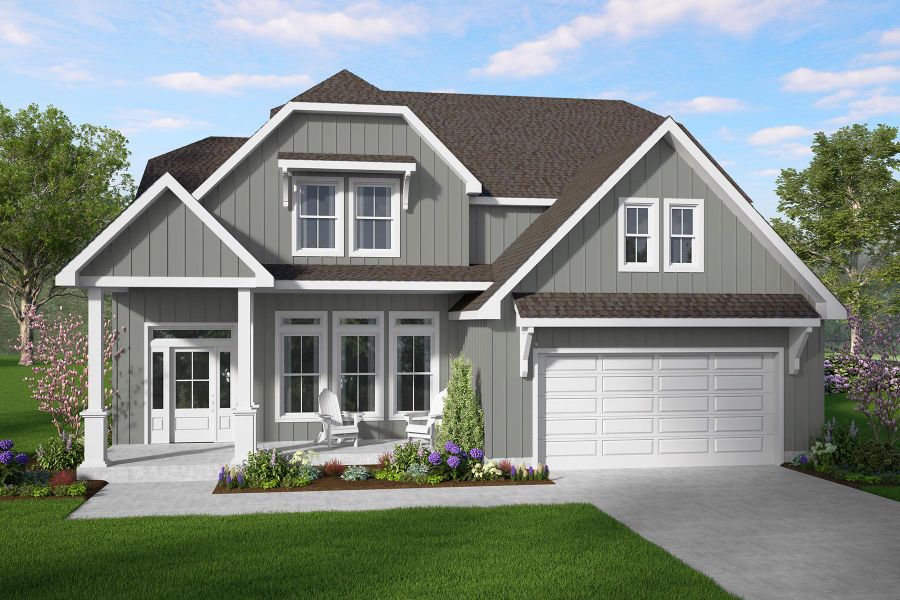Representative exterior photo of a completed home built from the Savannah by Hunter Quinn Homes in Autumn Mill, Seneca, SC (Image 27).