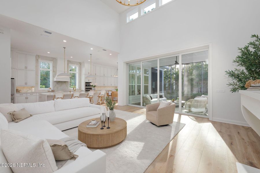 Furnished interior view inside a new home in Nocatee, Ponte Vedra (Image 59). Furnished interior view inside a new home in Nocatee, Ponte Vedra (Image 59).