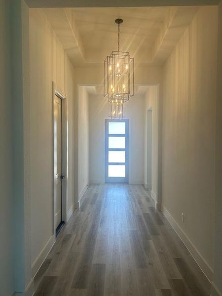 View looking back at the front door