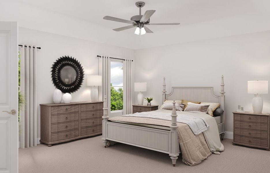 Representative furnished interior of a home built from the Bluebell by Beazer Homes in Saratoga, Aubrey (Image 5).