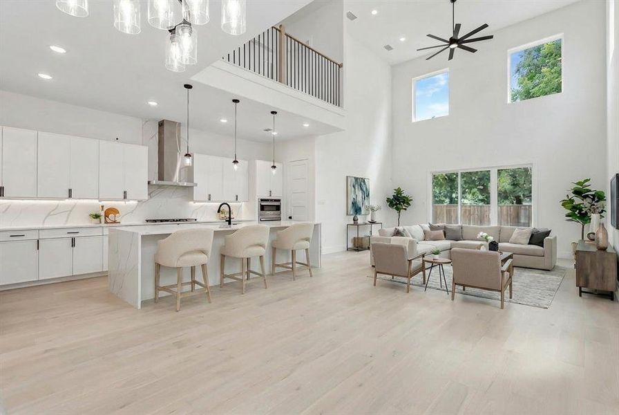 Furnished interior view inside a new home in , Dallas (Image 34).