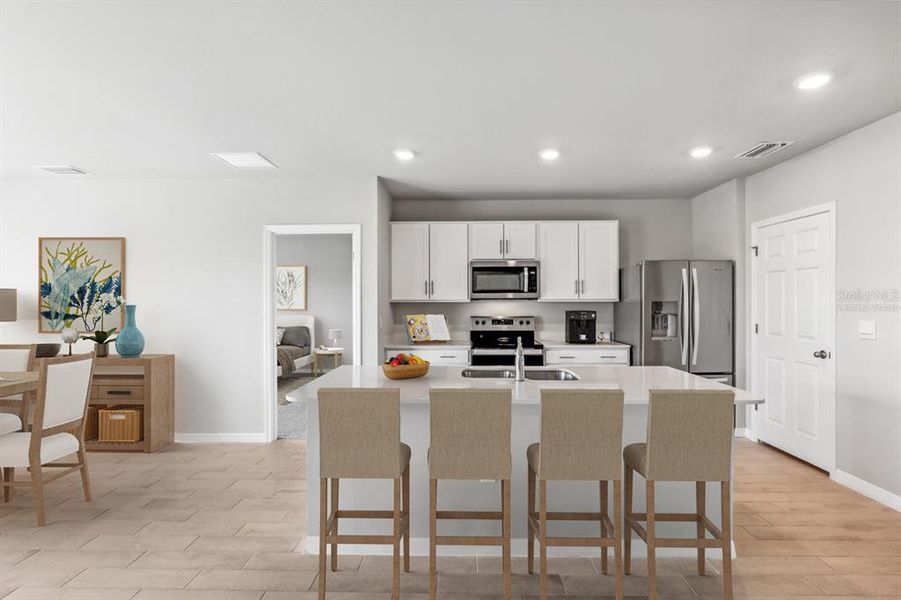 Furnished interior view inside a new home in Coral Lakes - Tradition & Express, Punta Gorda (Image 5).