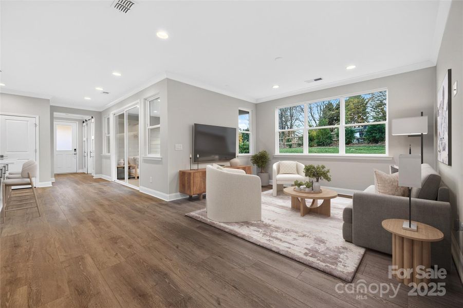 Virtually Staged Living Room