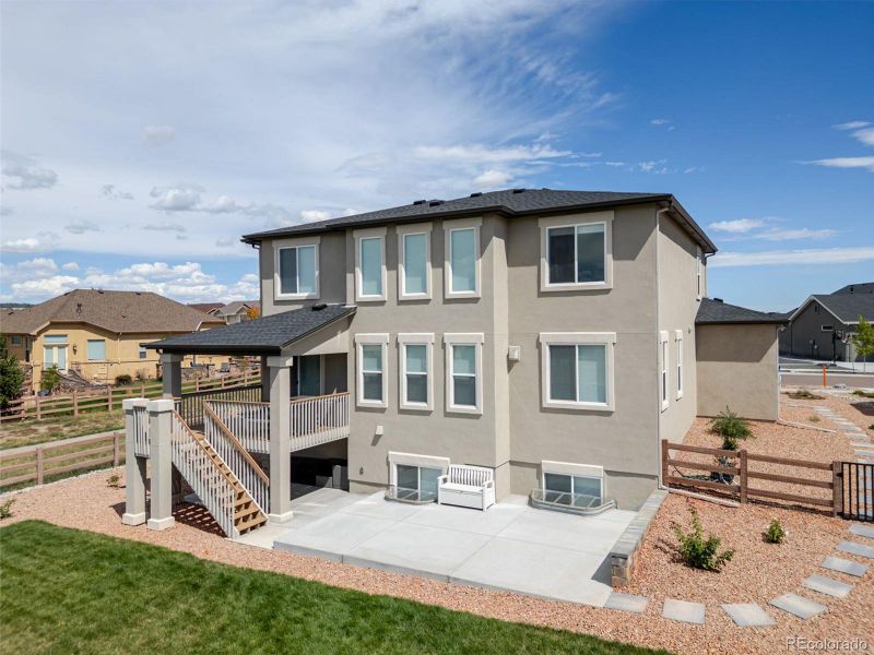 Exterior details and patio area of a home in , Colorado Springs (Image 3).