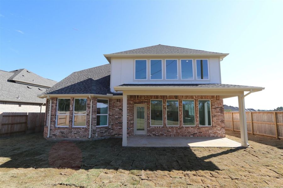 Exterior details and patio area of a home in Sorella, Tomball (Image 12). Exterior details and patio area of a home in Sorella, Tomball (Image 12).