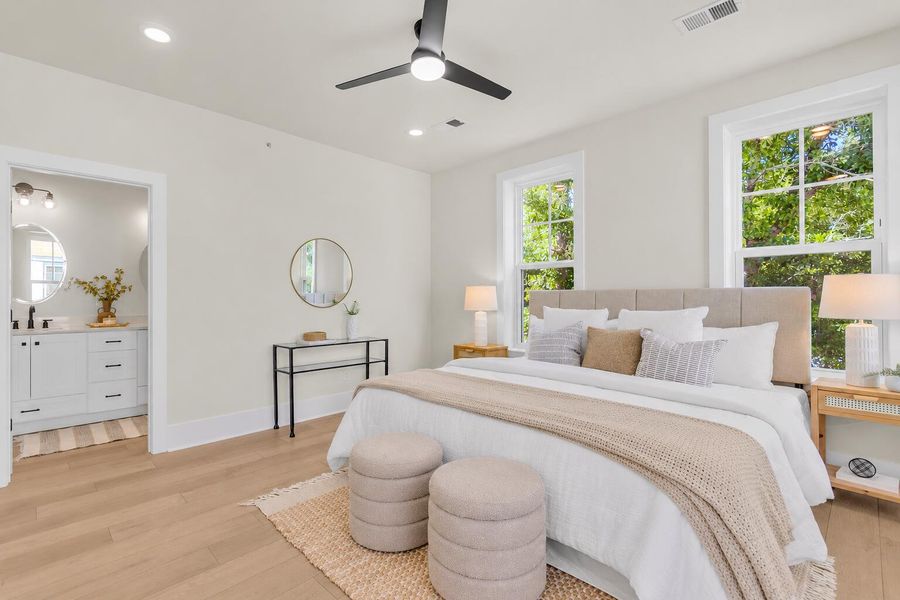 Furnished interior view inside a new home in , North Charleston (Image 37).
