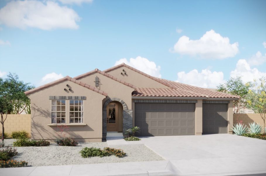 Representative exterior photo of a completed home built from the Crimson by Mattamy Homes in Covena Pointe, Tucson, AZ (Image 3).