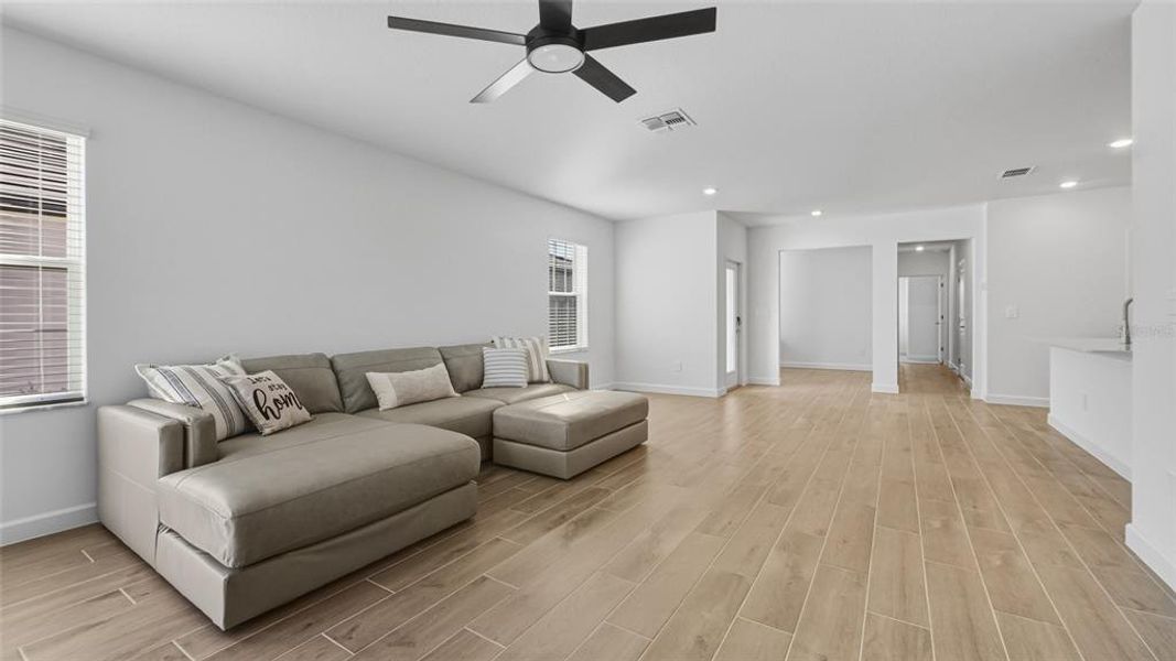 Furnished interior view inside a new home in Mirada Active Adult: Active Adult Lagoon Villas, San Antonio (Image 7). Furnished interior view inside a new home in Mirada Active Adult: Active Adult Lagoon Villas, San Antonio (Image 7).