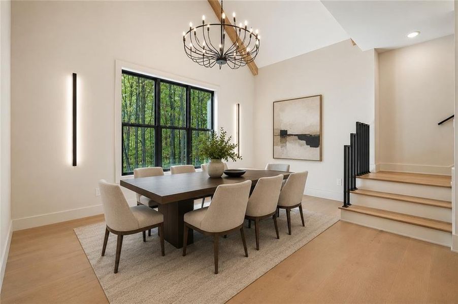 Furnished interior view inside a new home in , Canton (Image 42).