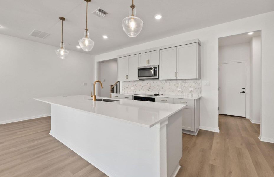 Furnished interior view inside a new home in Whitestone Preserve, Cedar Park (Image 11). Furnished interior view inside a new home in Whitestone Preserve, Cedar Park (Image 11).
