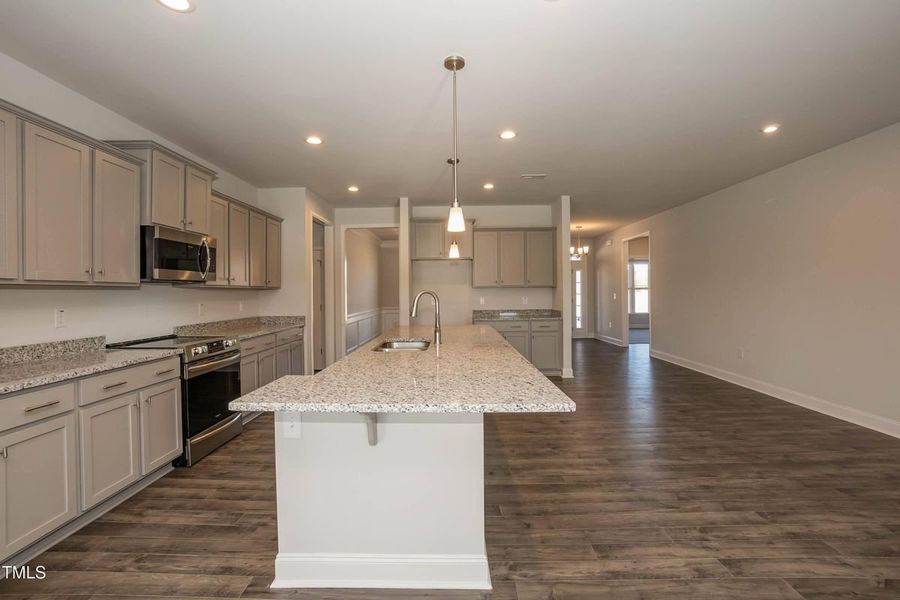 Furnished interior view inside a new home in Hidden Lake Estates, Greenville (Image 4).