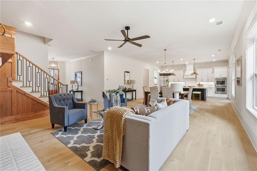 Furnished interior view inside a new home in , Cumming (Image 29).
