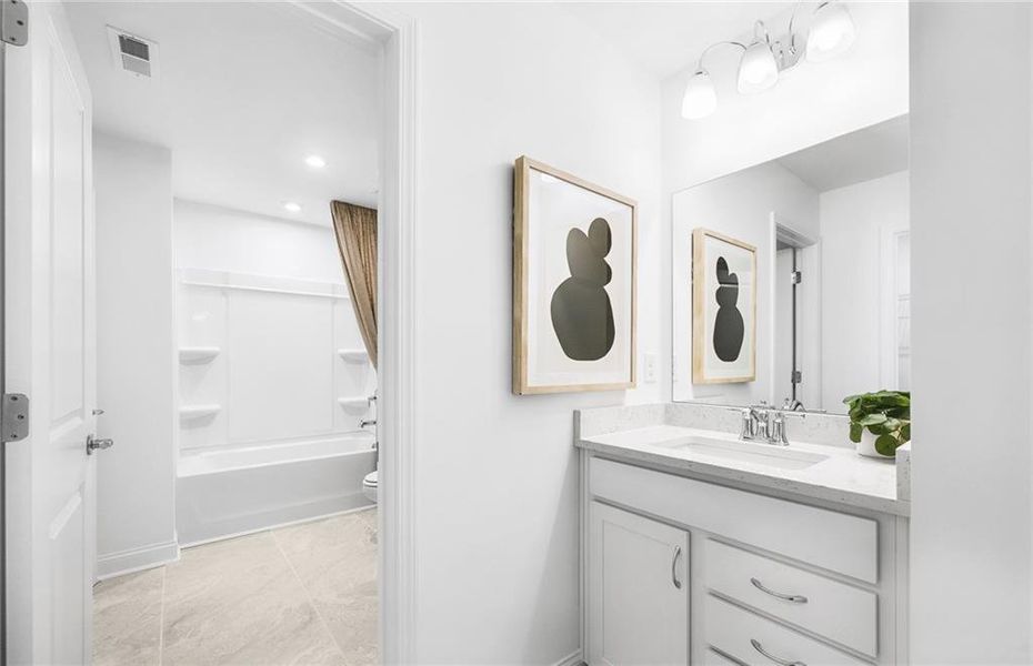 Furnished interior view inside a new home in Haverhill Estates, Dacula (Image 37).