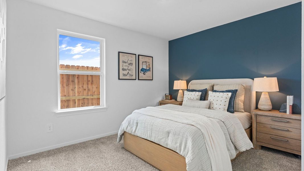 Representative furnished interior of a home built from the DIANA by D.R. Horton in Lakes at Westland Ranch, League City (Image 17).
