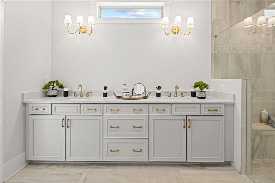 Furnished interior view inside a new home in Soleil Belmont Park, Canton (Image 16).