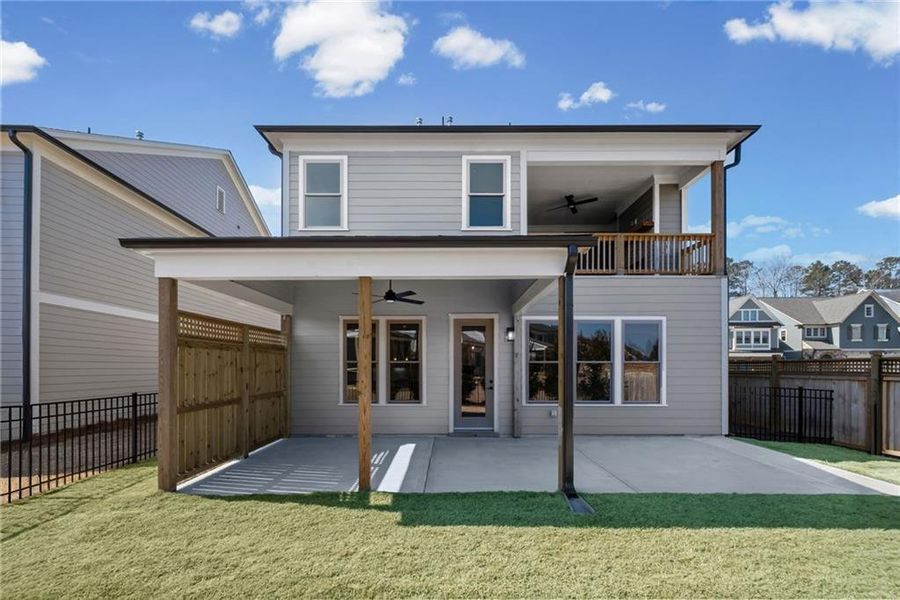 Exterior details and patio area of a home in , Canton (Image 30).