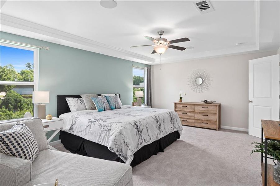 Furnished interior view inside a new home in The Collection at Wolf Creek, Lawrenceville (Image 16).