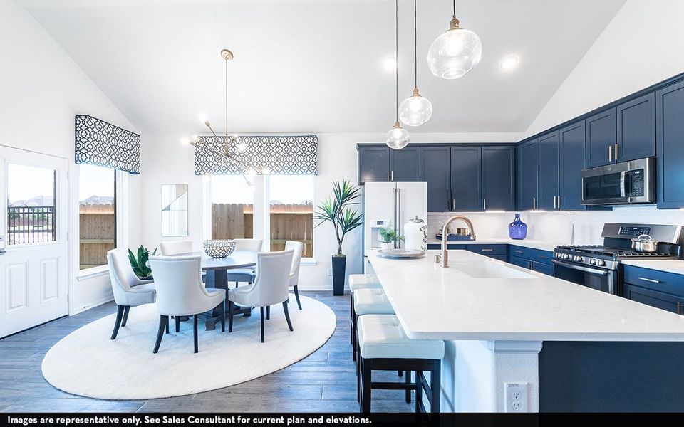 Furnished interior view inside a new home in Sunterra, Katy (Image 14).